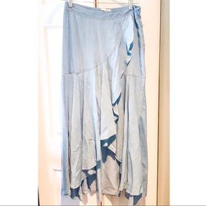 Chambray Swish Skirt
